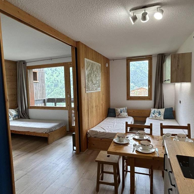 Studio divisible avec balcon, proche des pistes, animaux admis - FR-1-355-161 - Studio - 1