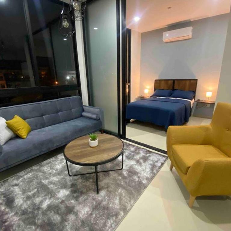 Impecable loft, terraza, alberca, cerca de playa - One-Bedroom Apartment - 1