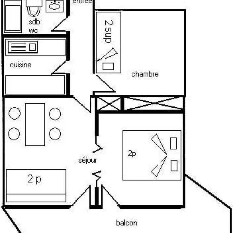 Résidence Le France - 2 Pièces divisible 6 pers - LE FRANCE - 721FR - PLAGNE CENTRE MAE-9604 - Apartment - 2