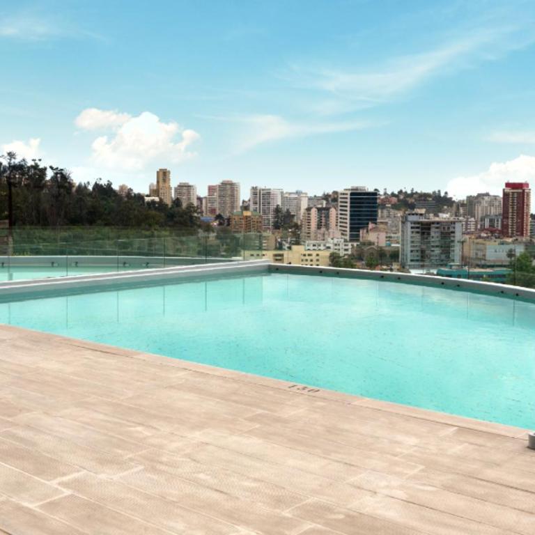 Hermoso y moderno departamento, nuevo, a pasos de la Quinta Vergara, cercano a los mejores atractivos de viña del mar, con maravillosa vista - Apartamento de 1 dormitorio - 44