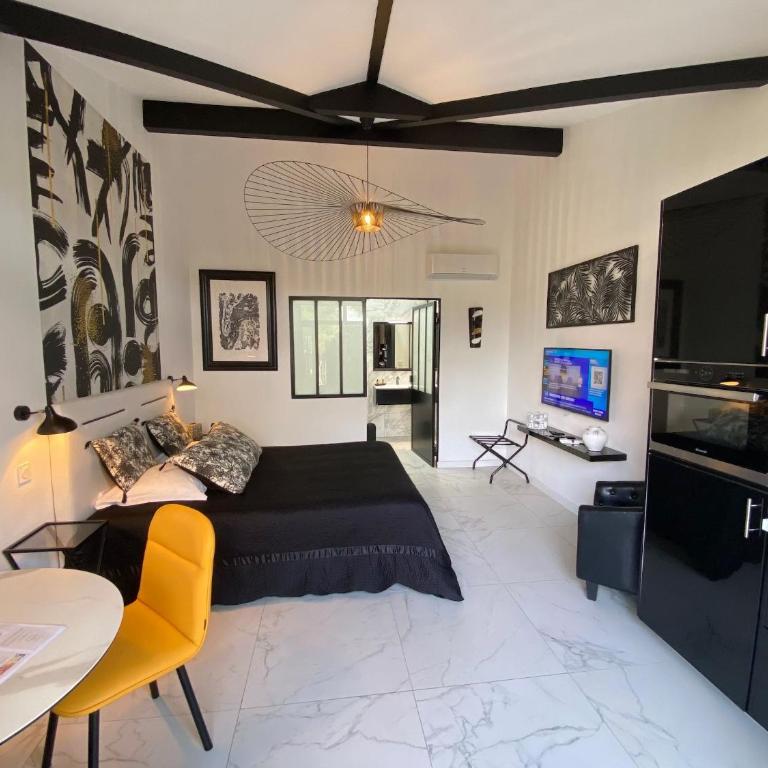 Hôtel particulier - Les lodges du Bassin d'Arcachon- Suites privées haut de gamme- Clim-Parking privé - Suite Deluxe avec Lit King-Size - 2
