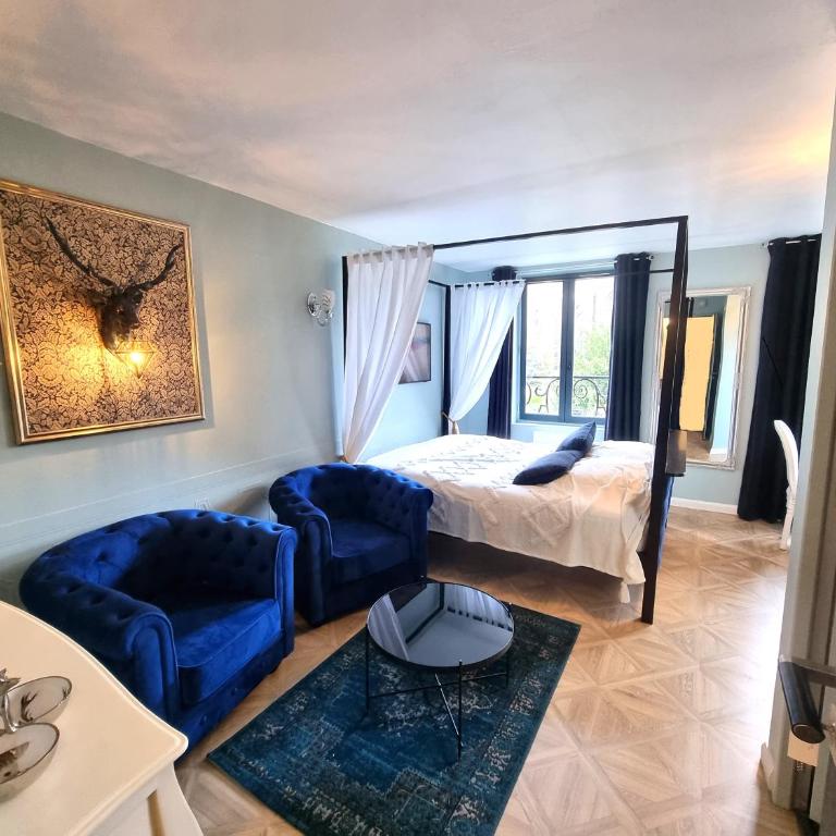 2 Appt MédiéLounge ou MédiéOld, Parking Vue magnifique par Beds76 - Studio Lit Queen-Size de Luxe - 3