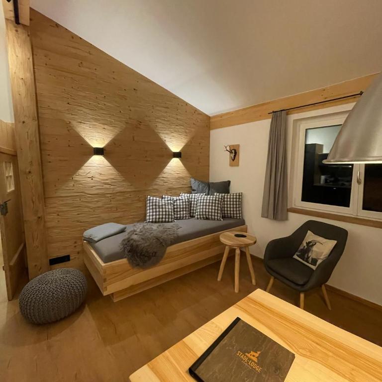 Stadl Lodge Hinterstein - Skipass im Winter und Bergbahnen im Sommer inklusive - Apartment mit 2 Schlafzimmern und Bergblick - 4