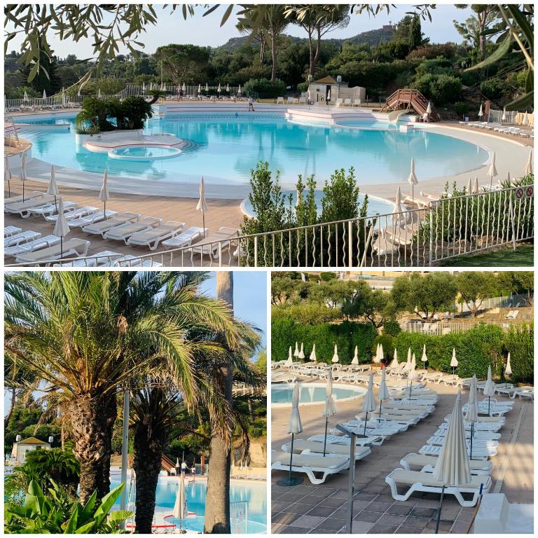 Village Cap Estérel pierre et vacances Appartement en Rez de Jardin vue Mer -Plages -Parcs Aquatique - Animations -5 piscines dont une chauffée au 01-Novembre -Parking -Climatisation -Formule Club - Appartement 1 Chambre avec Vue sur la Mer et Terrasse - 39