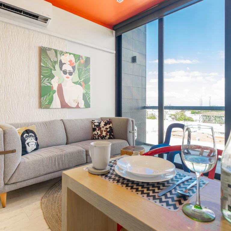 Musa del Carmen By Boutique Apartments MX - Apartamento de 1 Dormitorio con balcón y vistas a la ciudad - 7