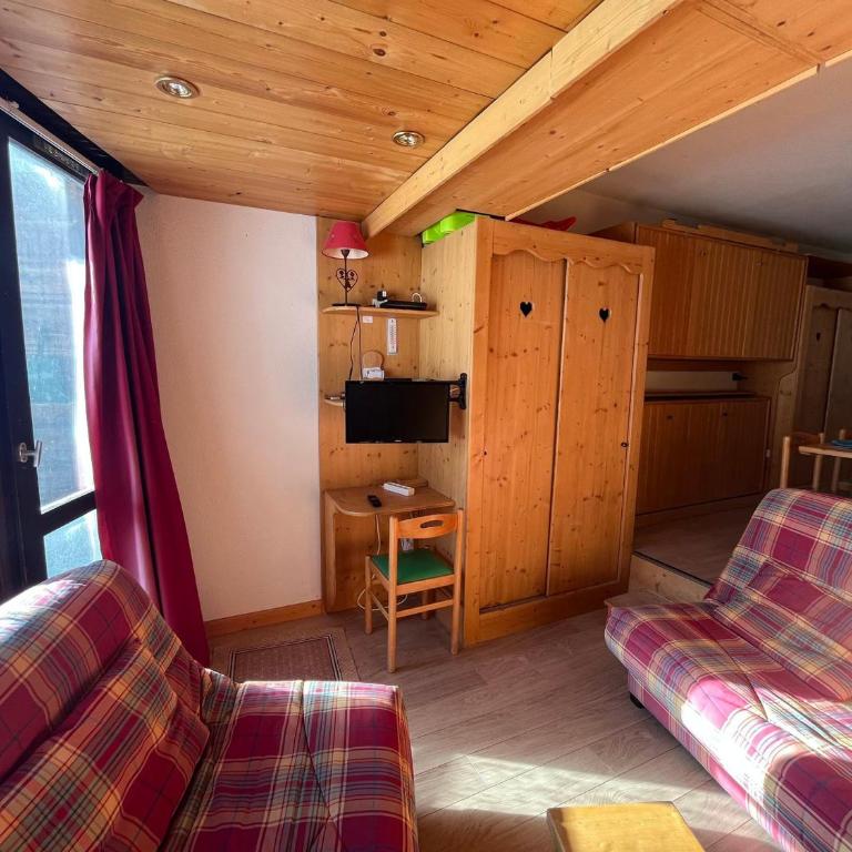 Appartement cosy Avoriaz, coeur de village, 4 pers - FR-1-633-81 - Estudio - 4