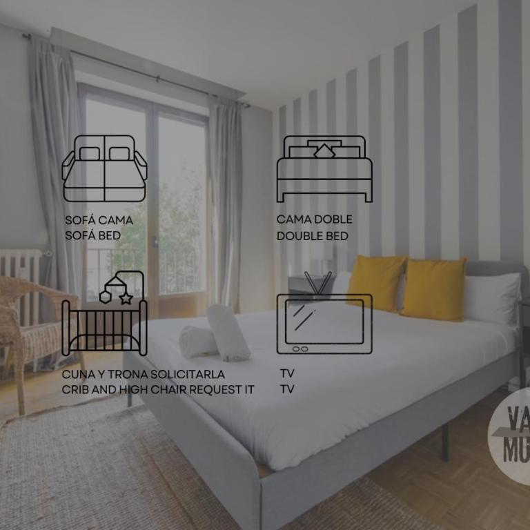 Amplio y Centrico Apt para 9pax en La Latina - Apartment - 13