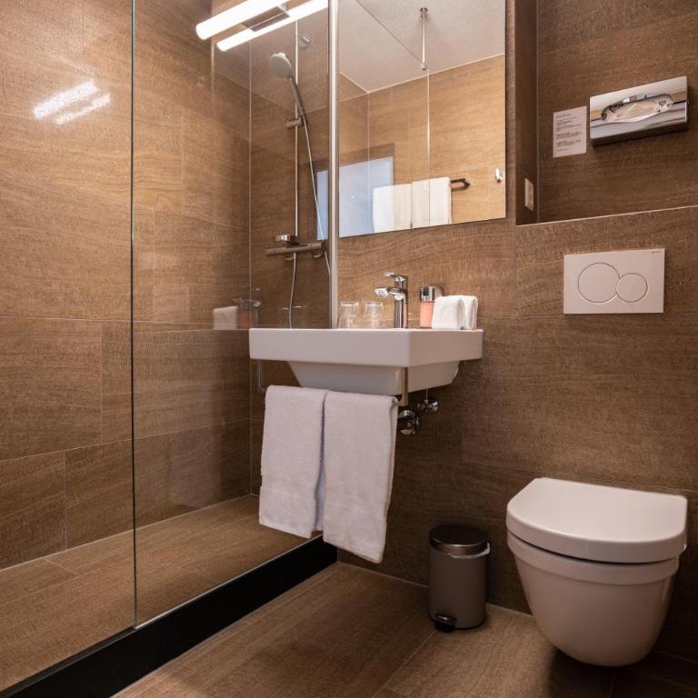 Hotel des Alpes - Superior Doppelzimmer mit Balkon und Zugang zu Innenpool und Sauna - 14