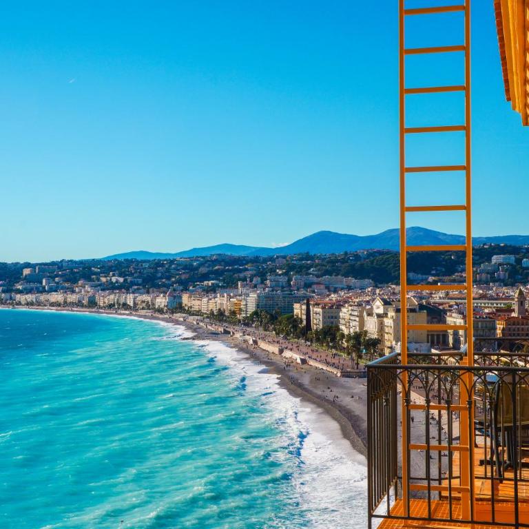 Hôtel La Pérouse Nice Baie des Anges - Suite Junior avec Balcon - Vue Complète sur Mer - 6