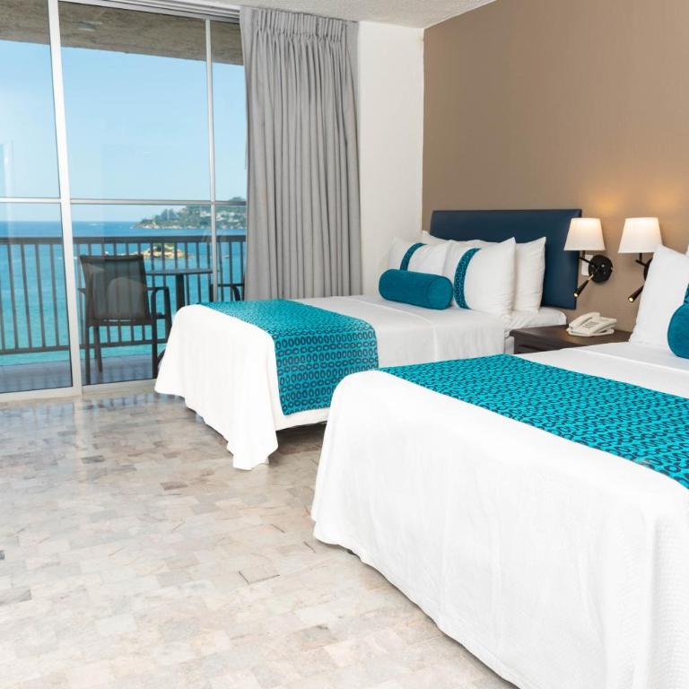 Ritz Acapulco All Inclusive - Habitación Doble Estándar con 2 camas dobles - 4