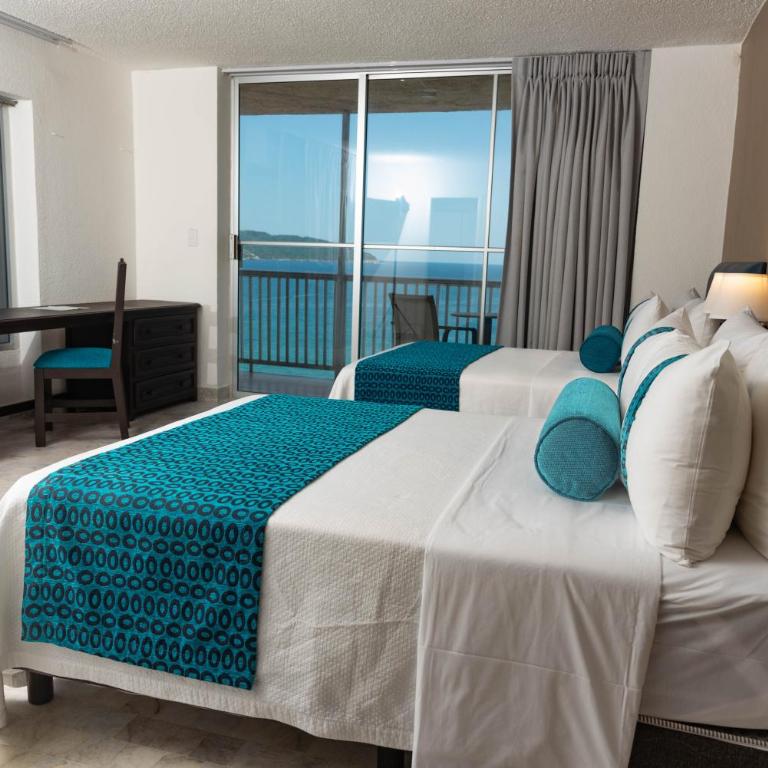 Ritz Acapulco All Inclusive - Habitación Doble Estándar con 2 camas dobles - 3