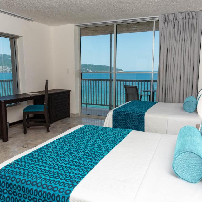 Ritz Acapulco All Inclusive - Habitación Doble Estándar con 2 camas dobles - 1