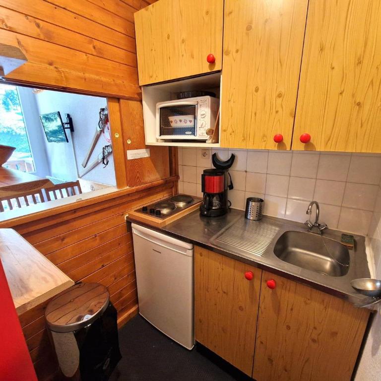 Studio en plein coeur de la station pour 4 personnes avec balcon, casier à skis et baignoire - FR-1-265-209 - Studio - 4