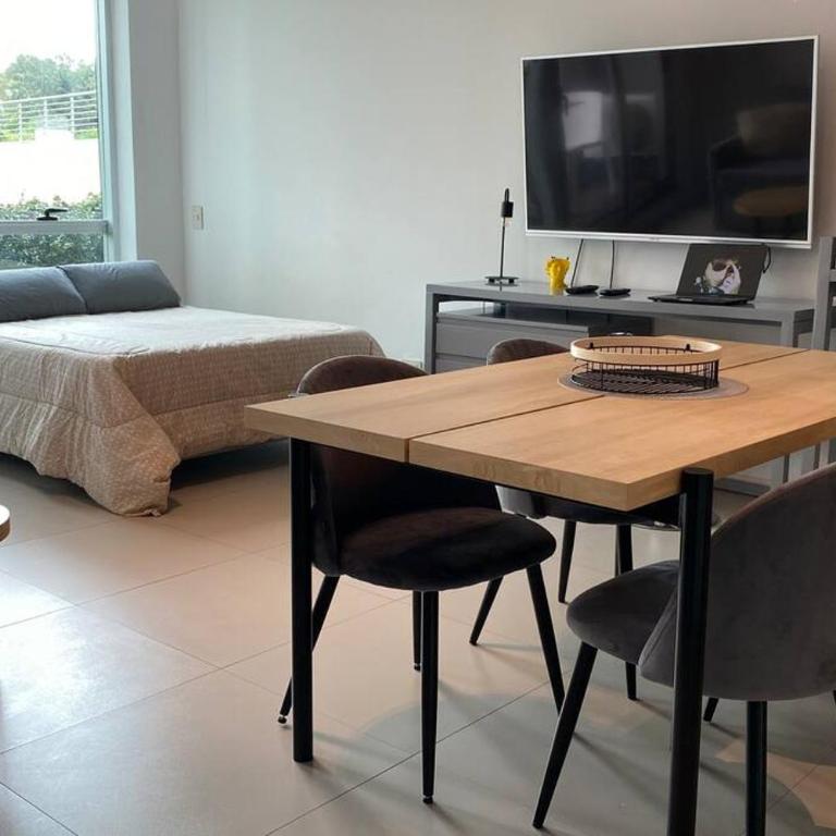 Monoambiente Edificio DOMUS Full GYM Piscina Infinita Laundry Seguridad24hs - One-Bedroom Apartment - 1