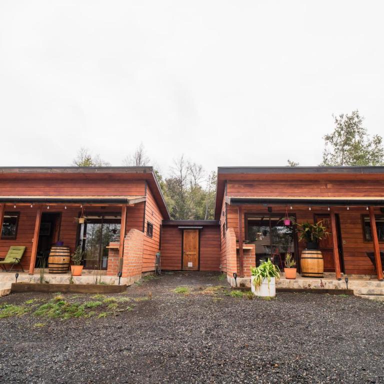 Pucón Rec-Lodge Cabaña Loro Tricahue - Two-Bedroom House - 34