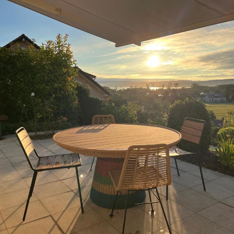 Boho appartement dans villa à Grandson - Deluxe Apartment mit 1 Schlafzimmer und Gartenblick - 15