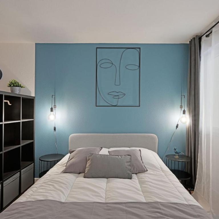 063 - Studio Didion, Centre Gare St Roch, Clim, Balcon,4pers - Studio Familial - 6