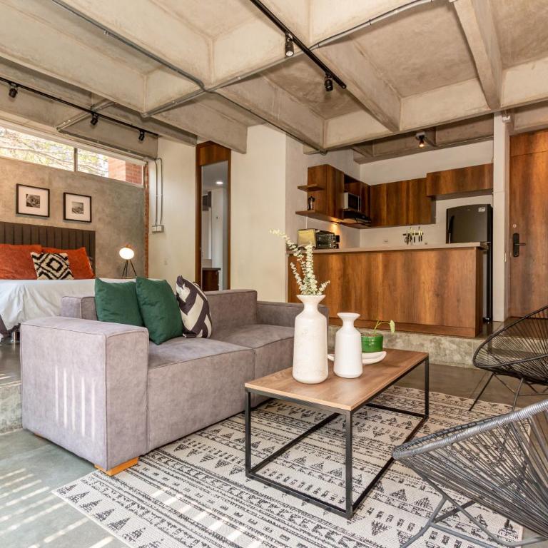 La mejor zona residencial - Poblado cerca a Provenza 58 m2 - Apartamento de 1 dormitorio - 3