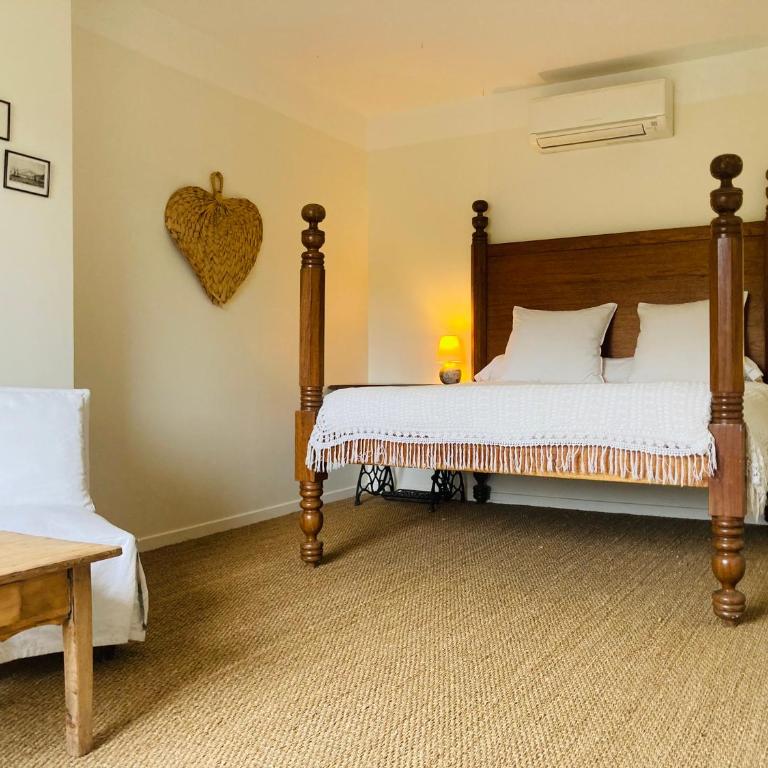 maison d'hôtes la ferme saint Pierre Drôme - Suite Deluxe avec Baignoire Spa - 5