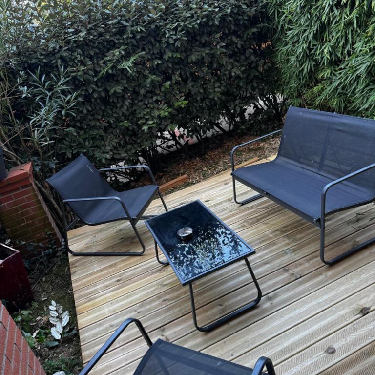 Loft Geek avec terrasse, piscine & parking - proche métro - Toulouse - Apartment mit 1 Schlafzimmer - 6