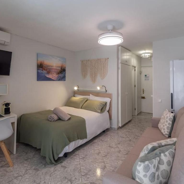 Ideal parejas y nómadas - Teletrabajo, vistas al mar, WiFi alta velocidad, AC y cerca de la playa - One-Bedroom Apartment - 20