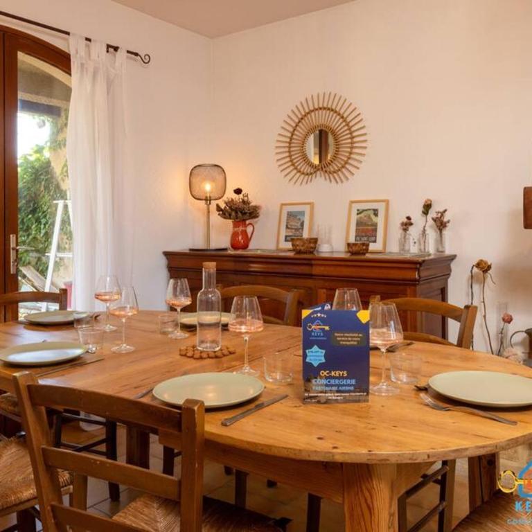 Maison Jade - Villa avec piscine - Barbecue - Calme - Four-Bedroom House - 16
