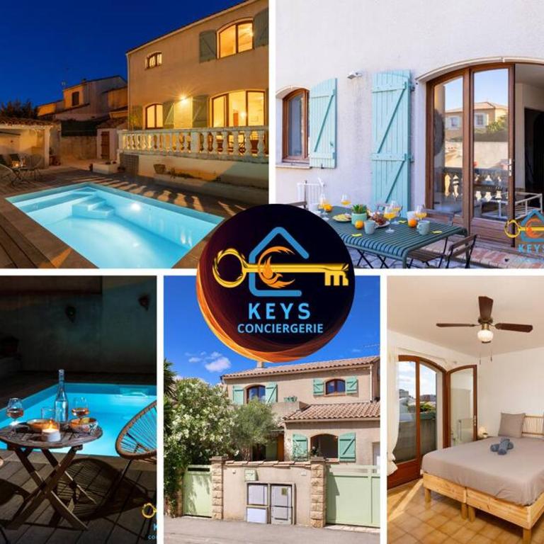 Maison Jade - Villa avec piscine - Barbecue - Calme - Four-Bedroom House - 8