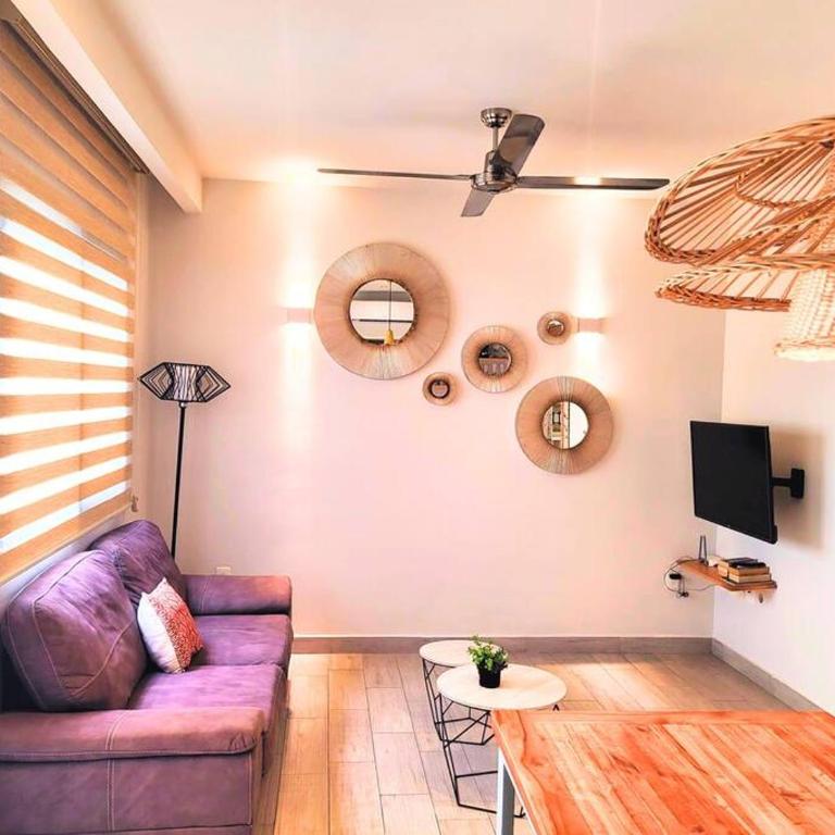 Espacioso departamento como nuevo, higiénico, 7 min caminando a la 5 y a la playa - Apartamento de 1 dormitorio - 28