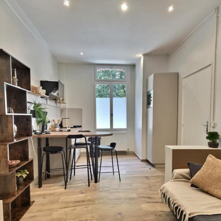Bel appartement rdc détente Balnéo & Ciné & Terrasse proche Centre Gare Amiens - Apartamento de 1 dormitorio - 8