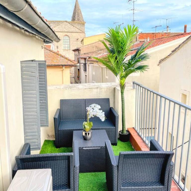 Studio cosy - 2 pers - Béziers - Centre - Terrasse - Clim - Appartamento con 1 Camera da Letto - 17