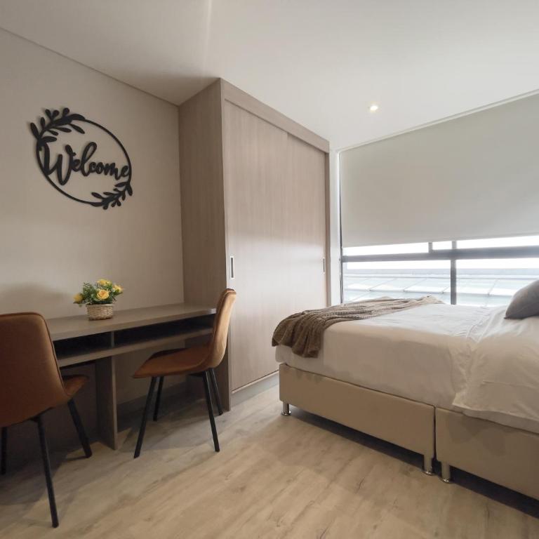 Nuevo Hermoso y Confortable Loft en Bogotá cerca aeropuerto, Embajada Americana, Corferias, Agora - Apartamento de 1 dormitorio - 4