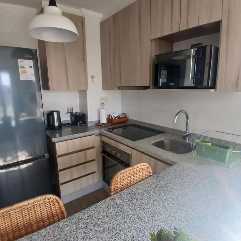 CONDOMINIO LOS CASTAÑOS ALICURA, PUCÓN, departamento 2 dormitorios, 1 baño, estacionamiento, piscina - Two-Bedroom Apartment - 16