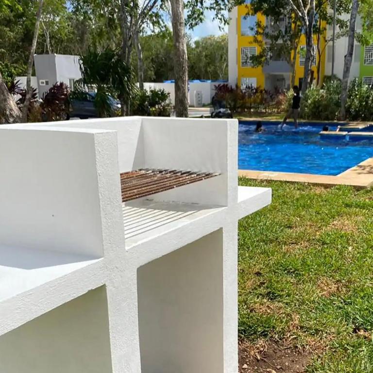 Bonito departamento en privada con alberca - Apartamento de 2 dormitorios - 59