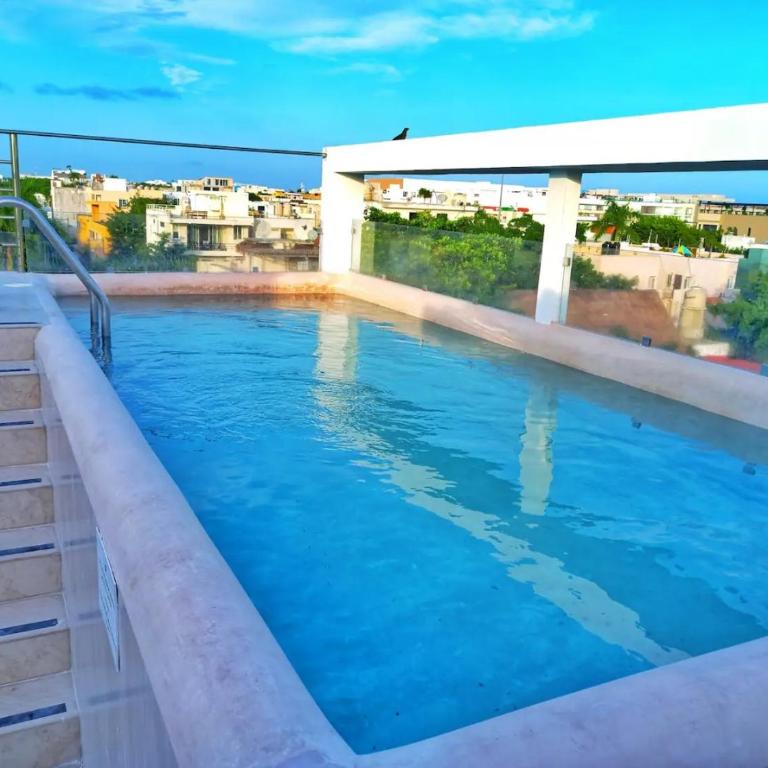 Piscina en la cima Lujoso apartamento en Playa del Carmen - Two-Bedroom Apartment - 3