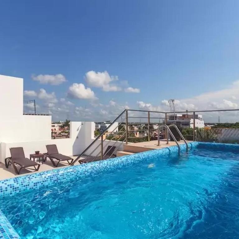 Piscina en la cima Lujoso apartamento en Playa del Carmen - Two-Bedroom Apartment - 2
