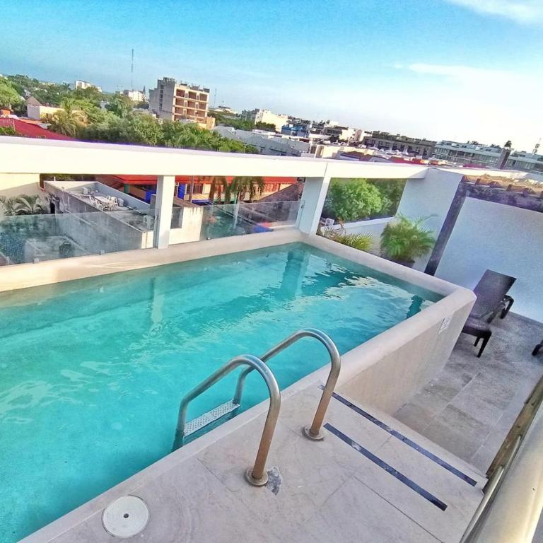 Piscina en la cima Lujoso apartamento en Playa del Carmen - Two-Bedroom Apartment - 25