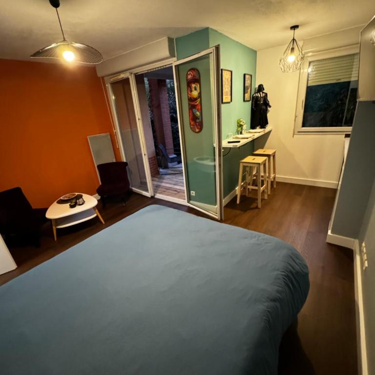 Loft Geek avec terrasse, piscine & parking - proche métro - Toulouse - Apartment mit 1 Schlafzimmer - 25