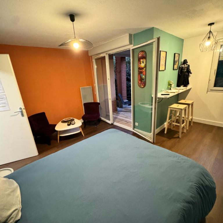 Loft Geek avec terrasse, piscine & parking - proche métro - Toulouse - Apartment mit 1 Schlafzimmer - 26