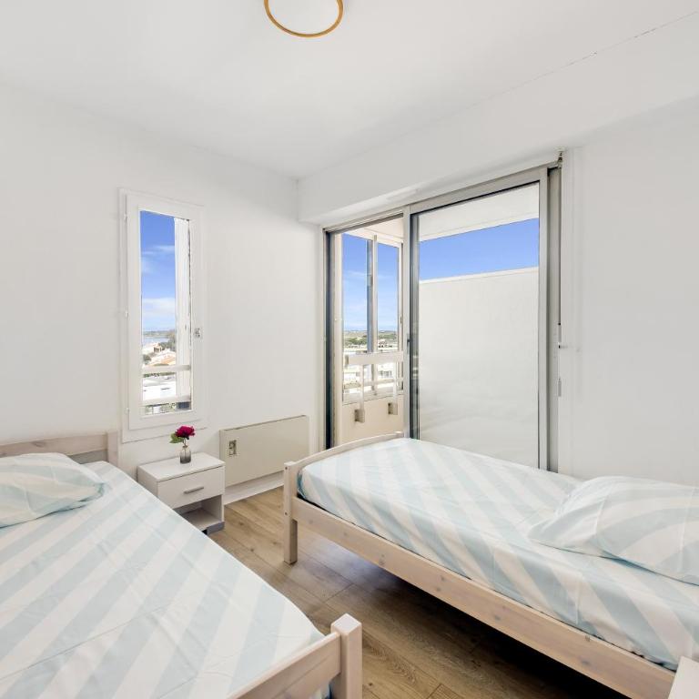 La Perle - Vue Mer, Parking Privée Clos, Traversant ,Tv 4K, Fibre - Appartement - Vue sur Mer - 3