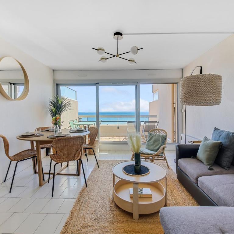 La Perle - Vue Mer, Parking Privée Clos, Traversant ,Tv 4K, Fibre - Appartement - Vue sur Mer - 11