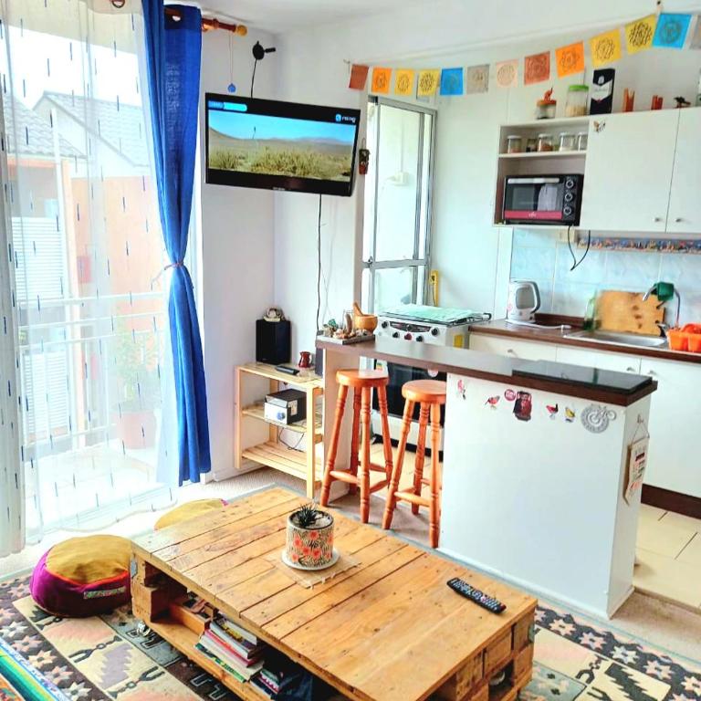 Acogedor departamento veraneo a pasos de la avenida del Mar - Three-Bedroom Apartment - 8