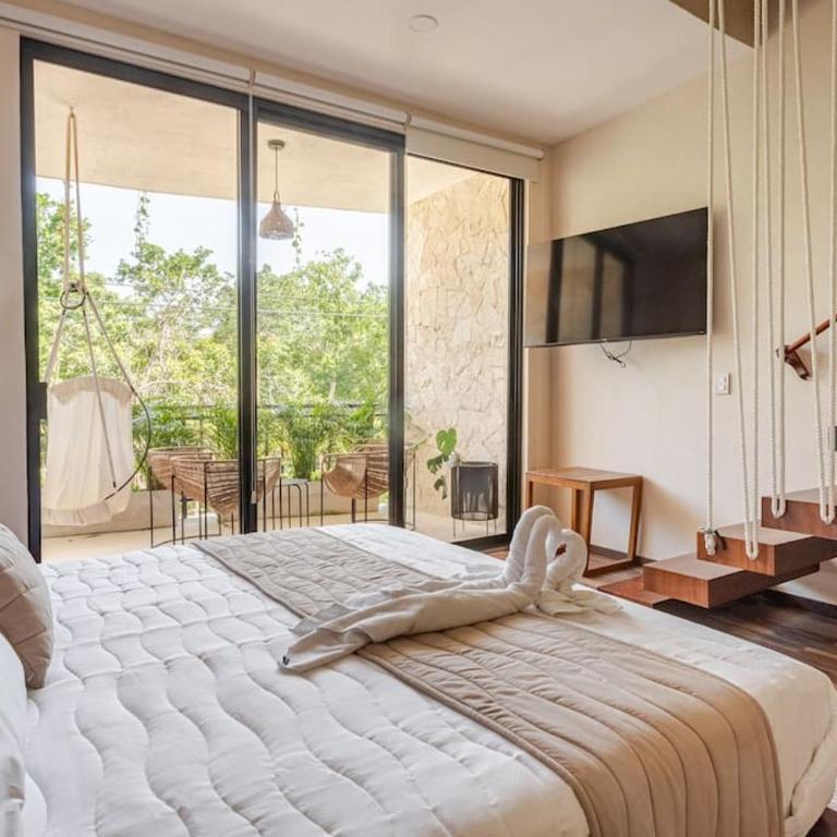 2 Recamaras a 6 minutos de la playa Tulum - Apartamento de 2 dormitorios con balcón y terraza - 1