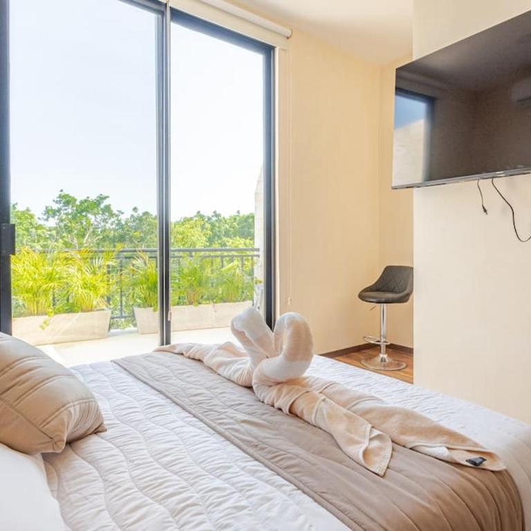2 Recamaras a 6 minutos de la playa Tulum - Apartamento de 2 dormitorios con balcón y terraza - 11