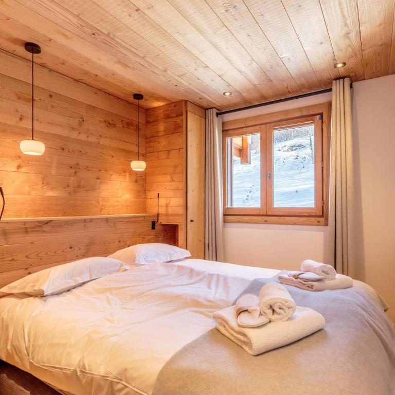 Chalet rénové avec spa, piscine et parking, pied des pistes - Appartement 3 Chambres - 14