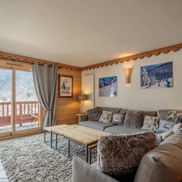 Appartement spacieux 8 pers avec balcon et accès piscine, sauna, hammam et salle de sport - Appartement 3 Chambres - 1