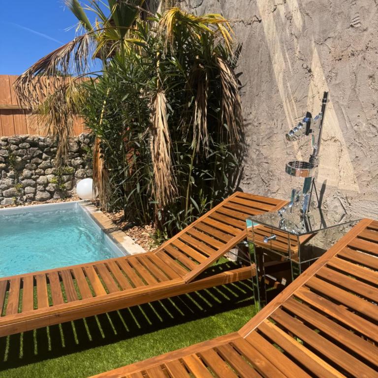 maison luxueuse avec piscine privée chauffée - Villa 2 Chambres - 12