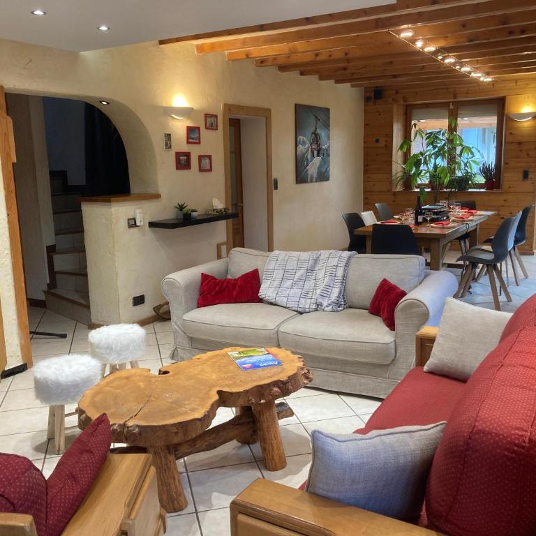 l'Echo des Glieres vue montagne centre village sauna & grill - Chalet - 8
