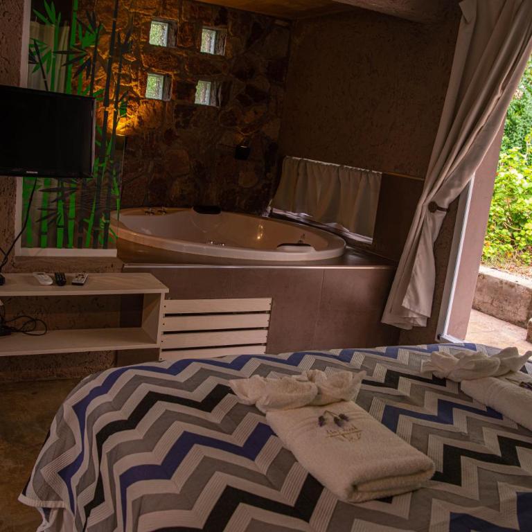 Pueblo Santo, Cabañas & Suites - Suite Deluxe con bañera de hidromasaje - 8
