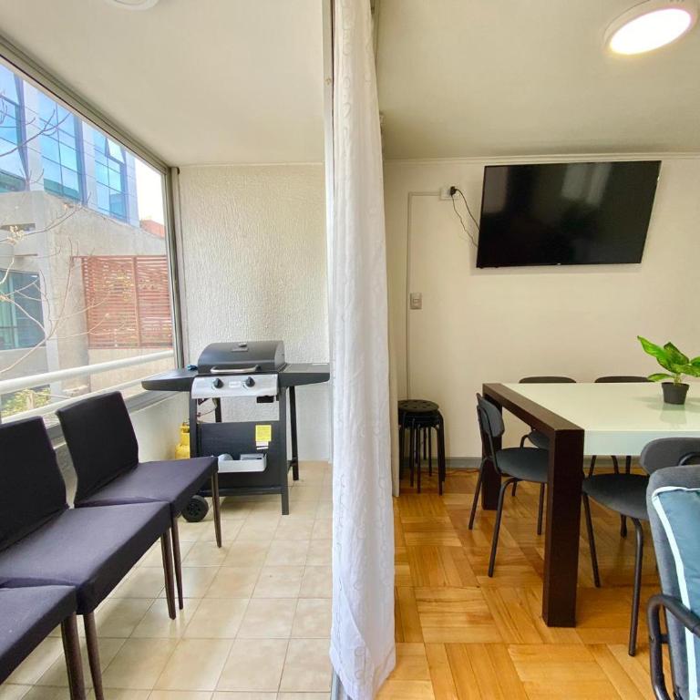 Bien equipado, strip center, Metro C Colón - Apartamento de 1 dormitorio - 2