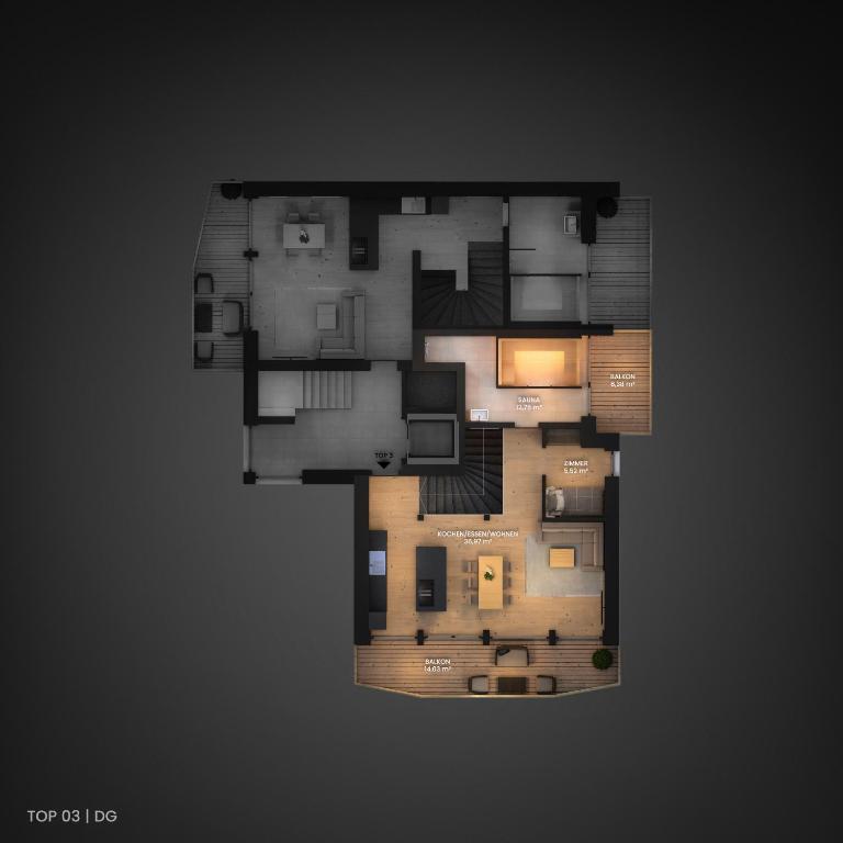 Leni Mountain Lodge - Penthouse-Apartment - 4